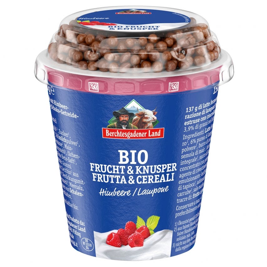 Bioghurt® al lampone con palline di cioccolato
