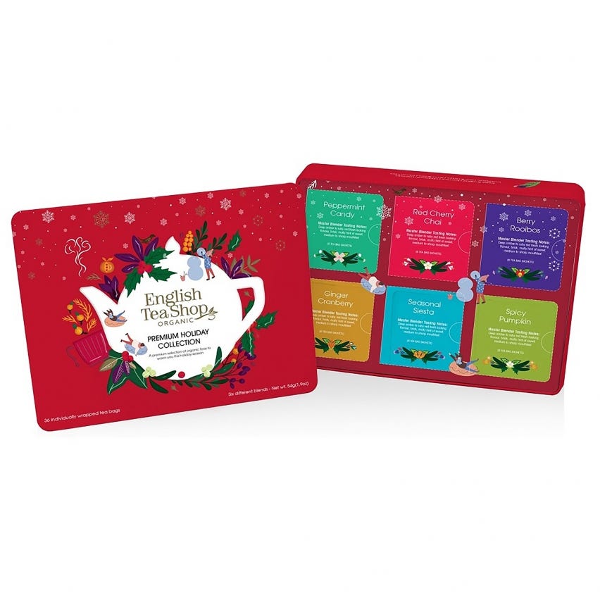 Premium holiday collection - Selezione di infusi in latta decorata rossa