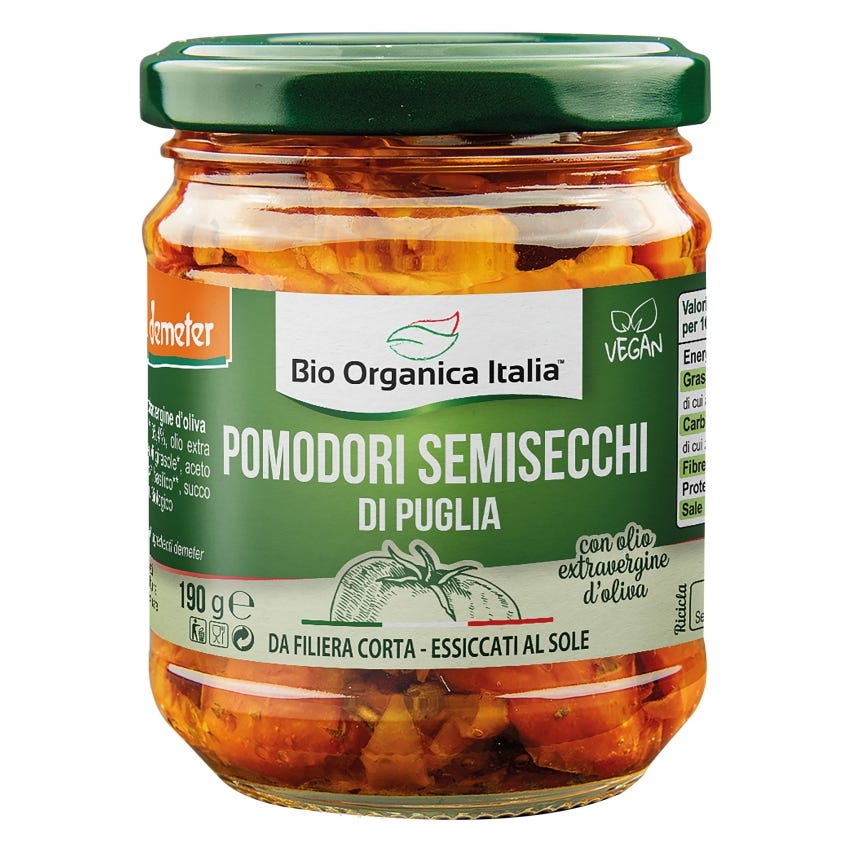 Pomodori semisecchi di Puglia sott'olio extravergine d'oliva
