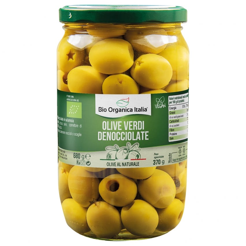 Olive verdi denocciolate