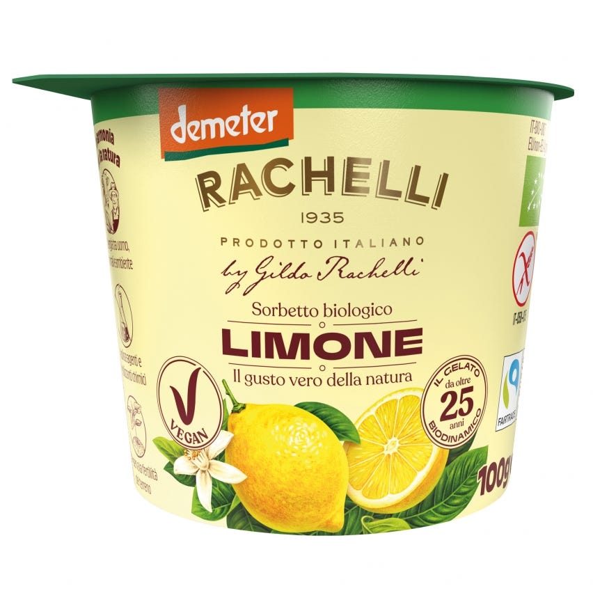 Sorbetto biodinamico di limone