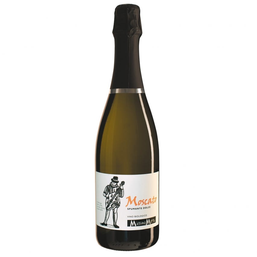 Vino bianco Moscato spumante