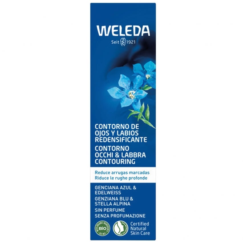 Contorno occhi e labbra Genziana blu e stella alpina
