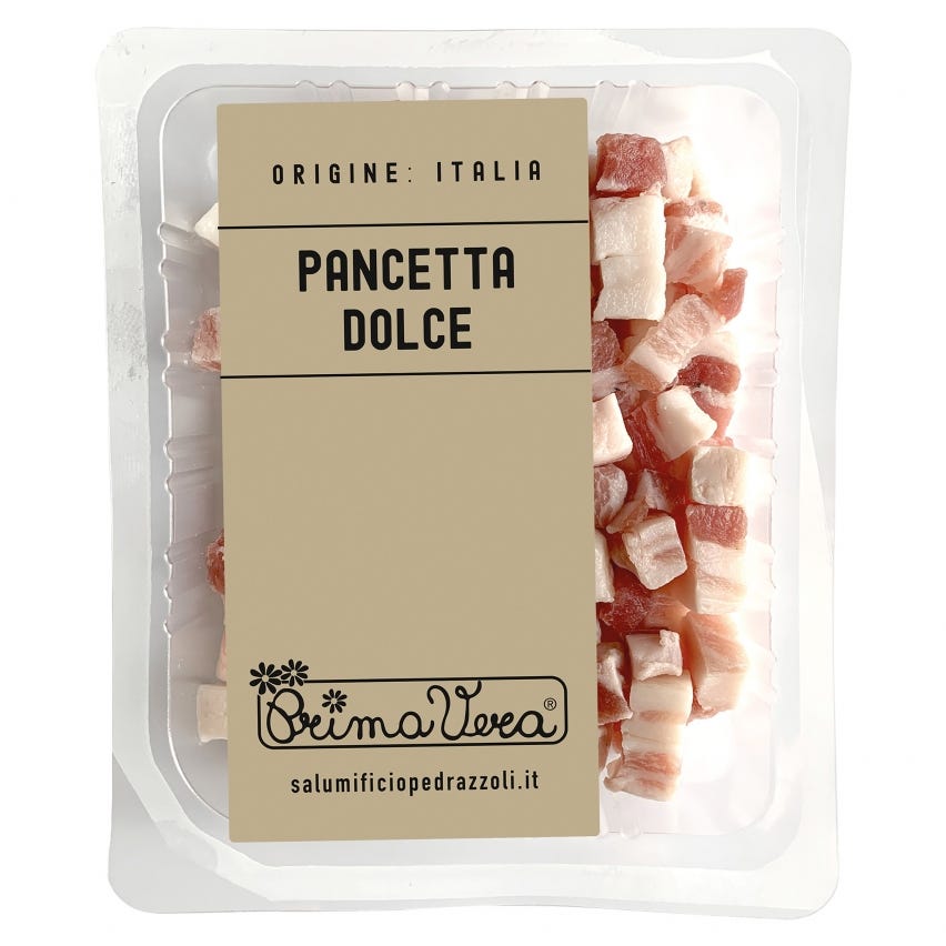 Pancetta cubettata