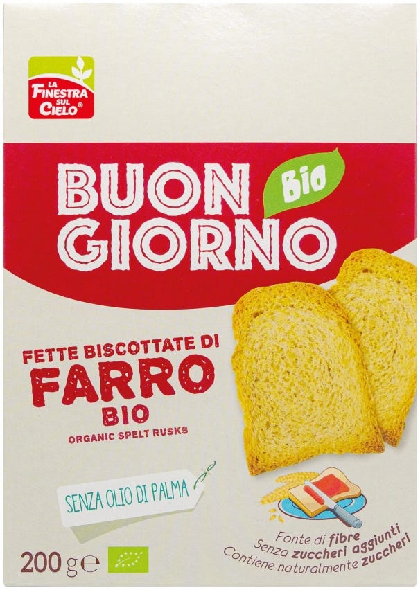 Fette biscottate di farro