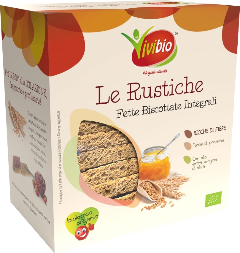 Fette biscottate  rustiche integrali