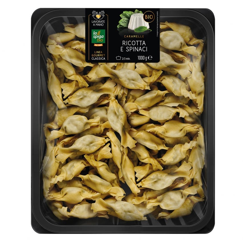 Caramelle ricotta e spinaci