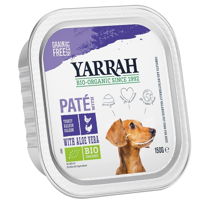 Patè per cani con tacchino e aloe vera