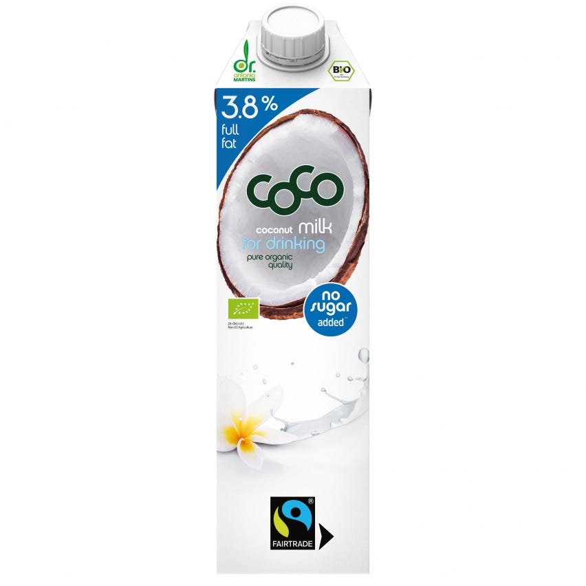 Latte di cocco 3,8% di grassi