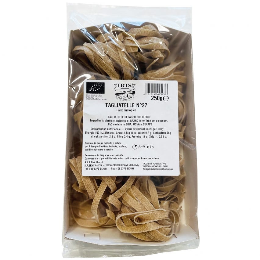 Tagliatelle di farro semintegrale