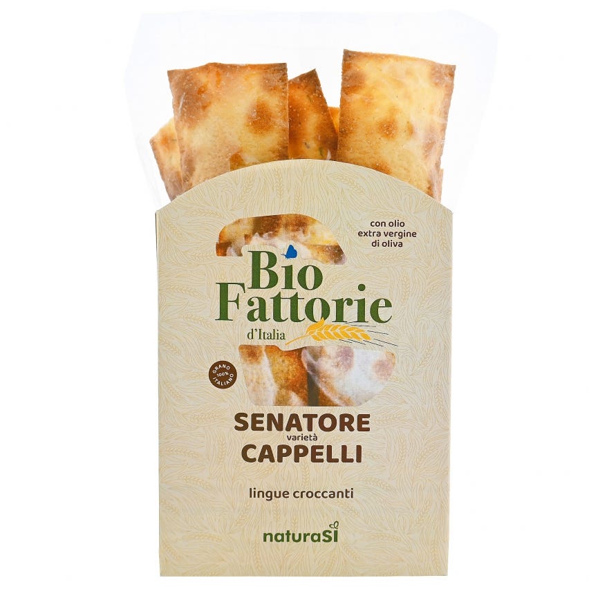 Lingue croccanti grano Senatore varietà Cappelli