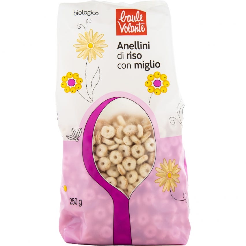 Anellini di riso e miglio
