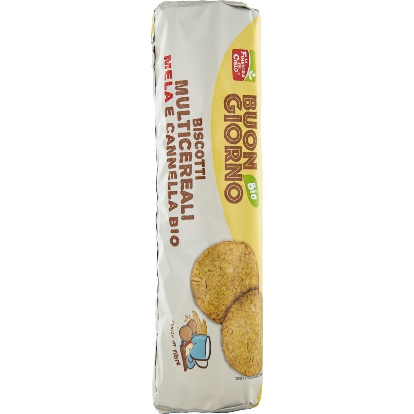 Biscotti multicereale con mela e cannella