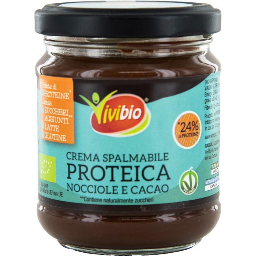 crema nocciole cacao proteica