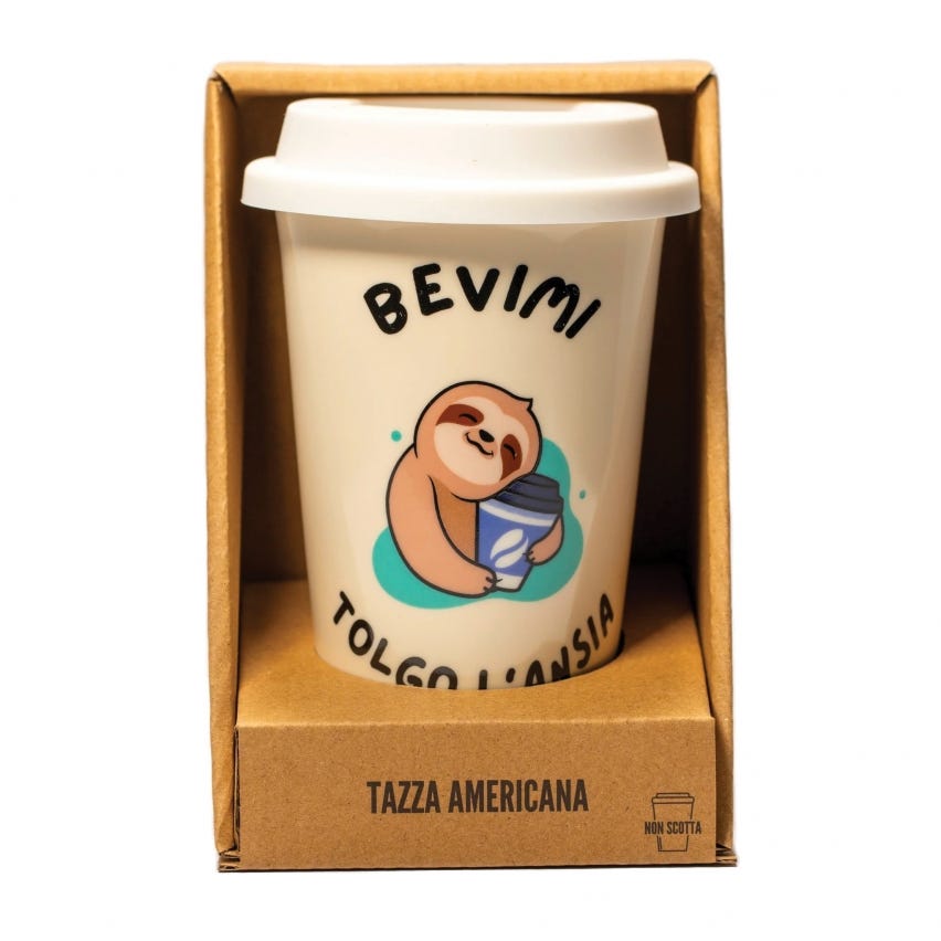 Tazza americana in ceramica - Tolgo l'ansia