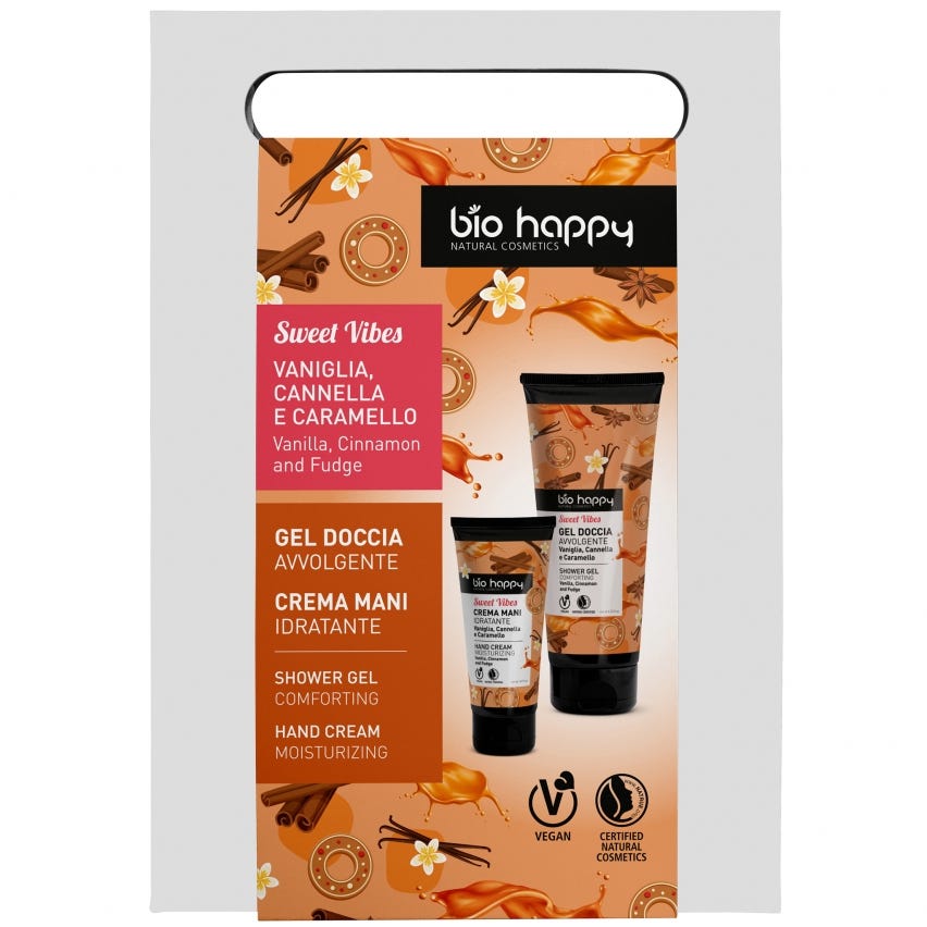 Shopper Vaniglia Cannella e Caramello - Gel doccia e Crema mani