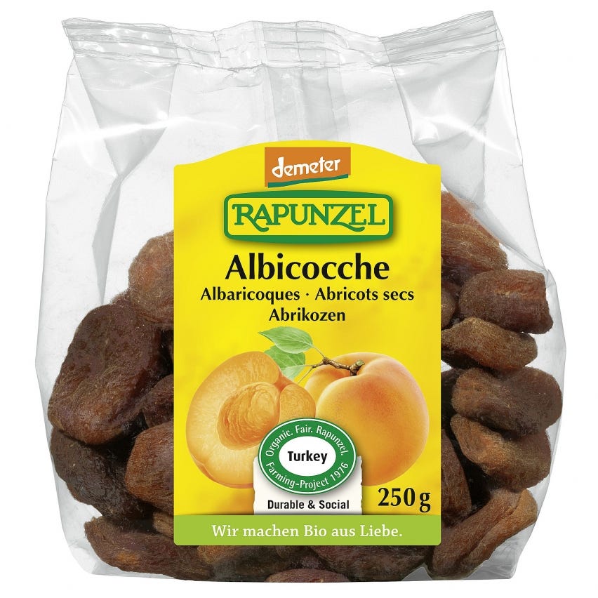 Albicocche intere dolci senza nocciolo