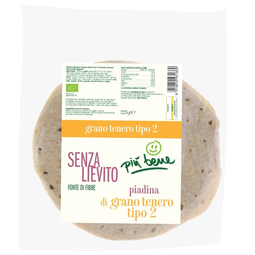 Piadina di grano tenero tipo 2