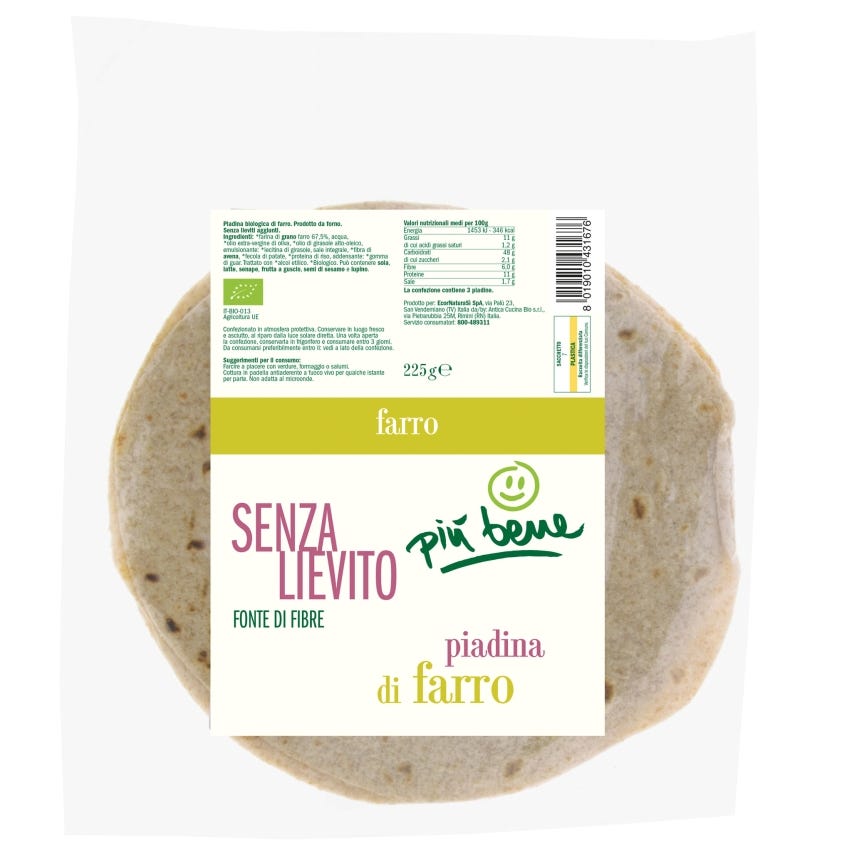 Piadina di farro