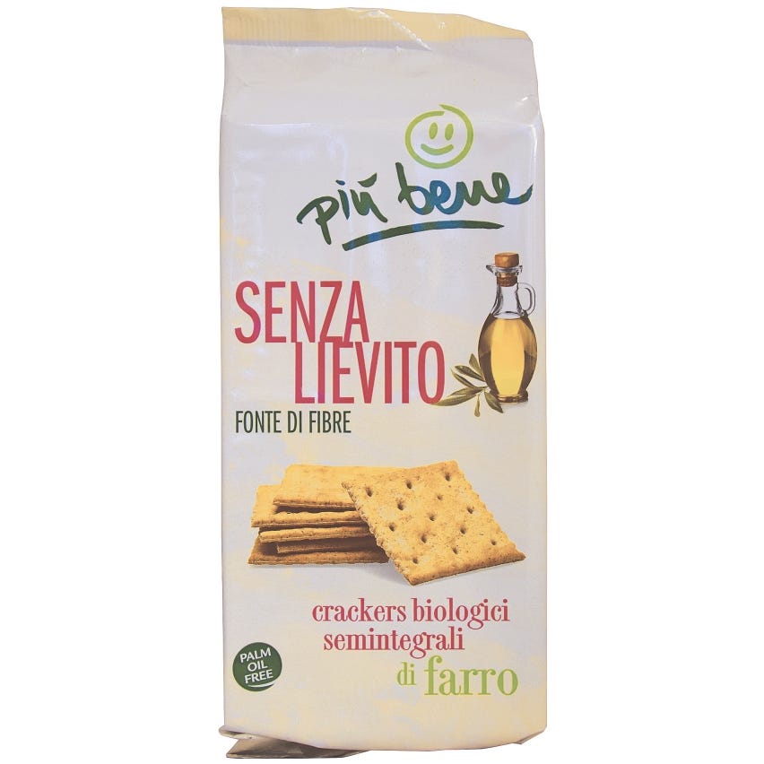 Crackers biologici semintegrali di farro - Senza lievito